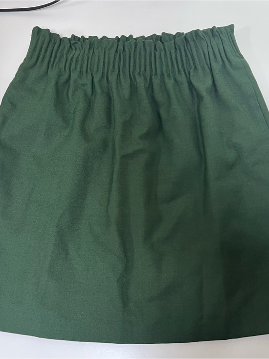 J. Crew Dresses & Skirts - J. Crew Green Wool PullOn Mini Skirt Pockets Size 0 Preppy Fall Academia College